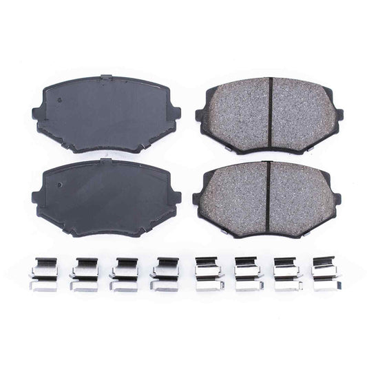 Front View of Front Disc Brake Pad Set POWERSTOP 17-635