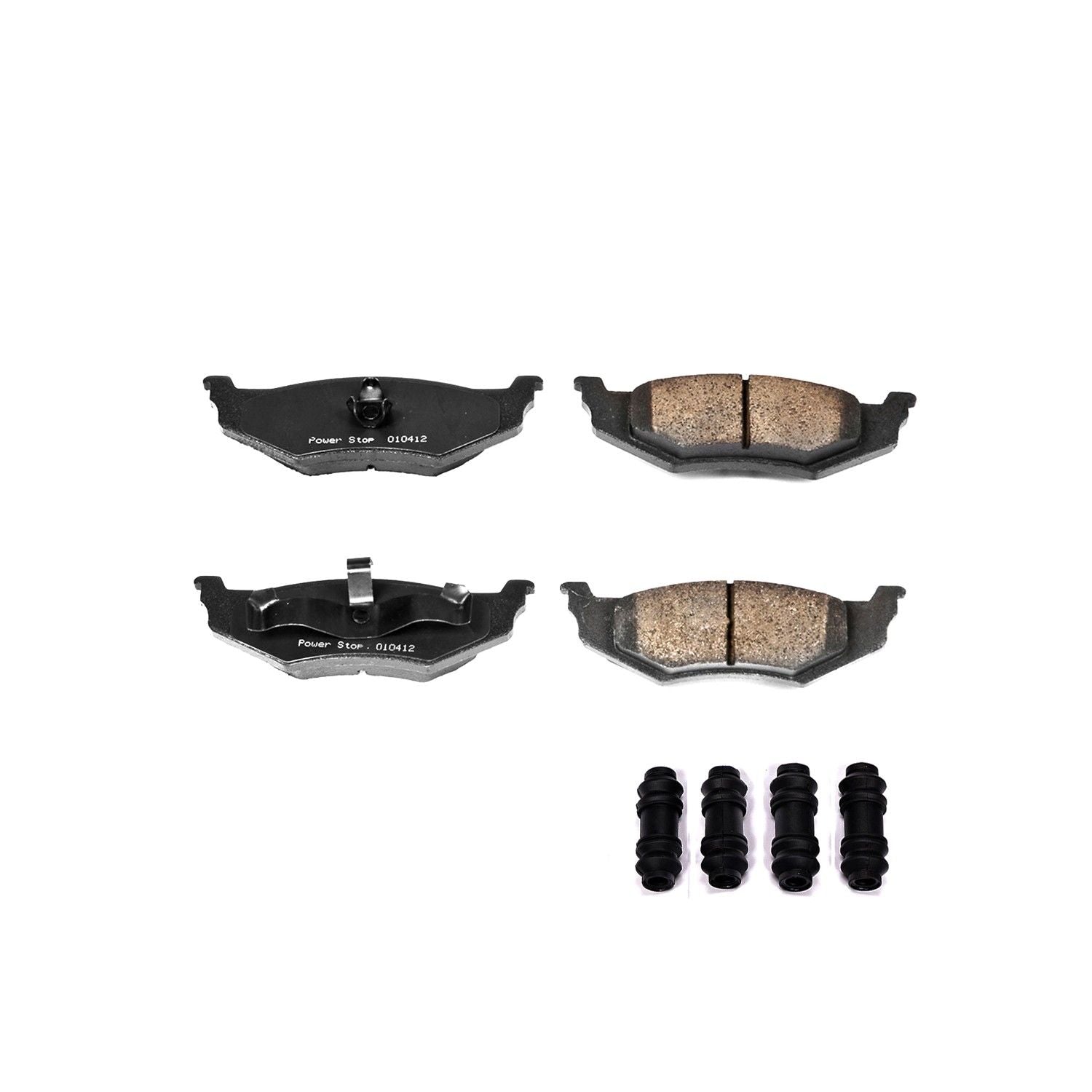 Front View of Rear Disc Brake Pad Set POWERSTOP 17-641