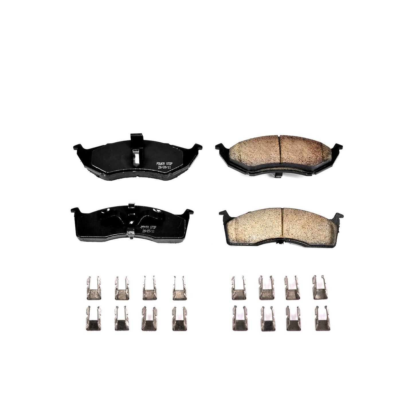 Front View of Front Disc Brake Pad Set POWERSTOP 17-642