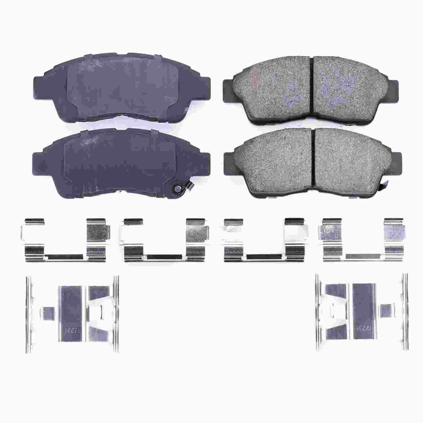 Front View of Front Disc Brake Pad Set POWERSTOP 17-652