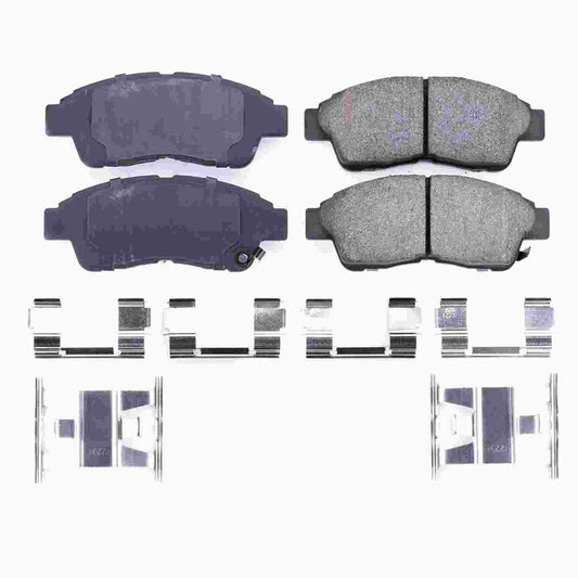 Front View of Front Disc Brake Pad Set POWERSTOP 17-652