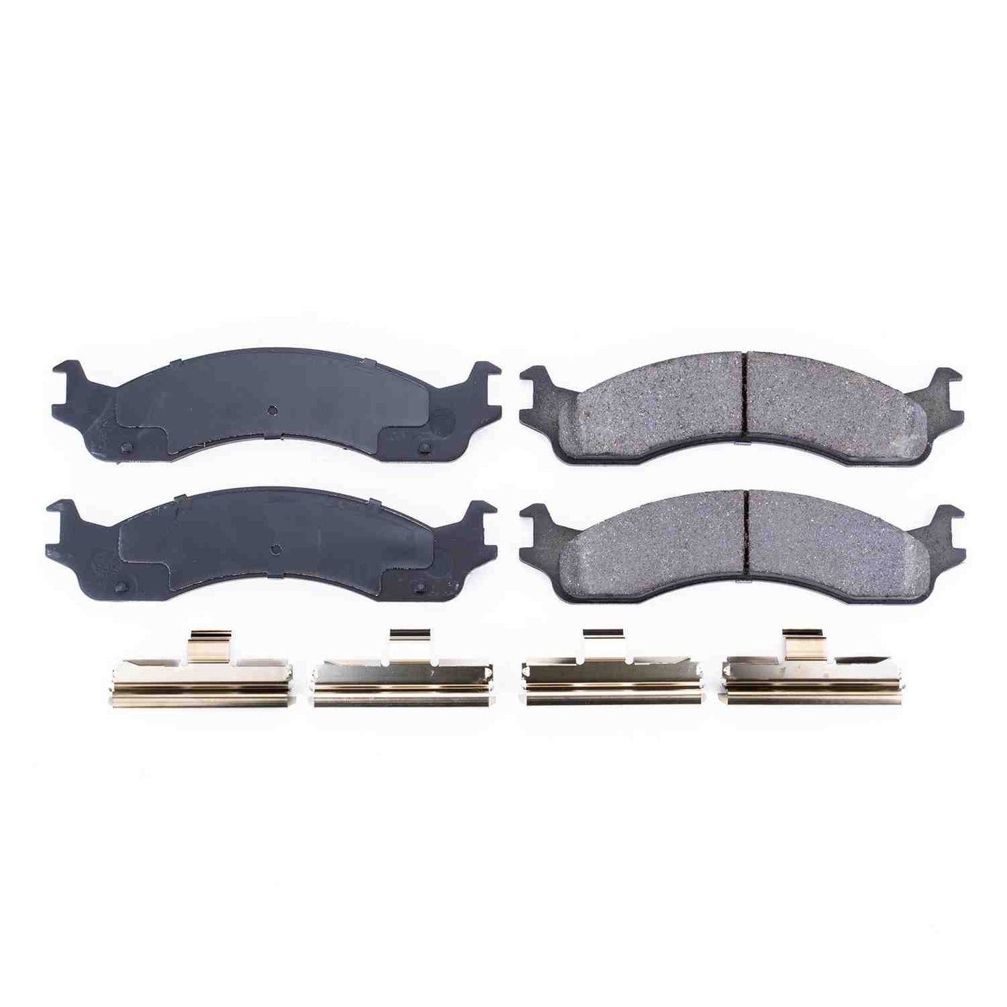 Front View of Front Disc Brake Pad Set POWERSTOP 17-655