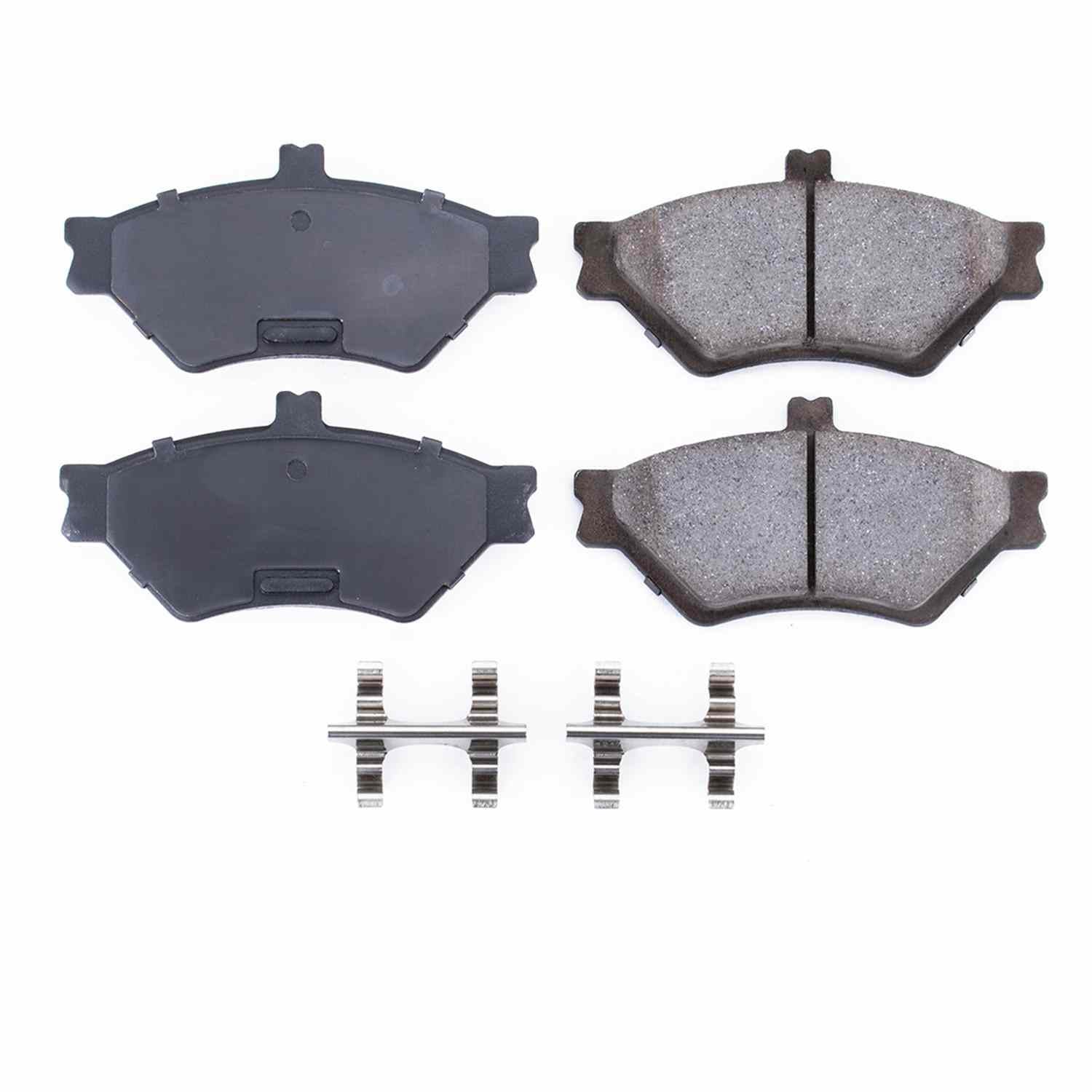 Front View of Front Disc Brake Pad Set POWERSTOP 17-659