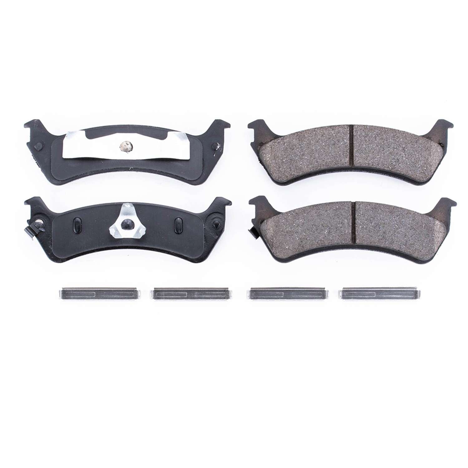 Front View of Rear Disc Brake Pad Set POWERSTOP 17-667A