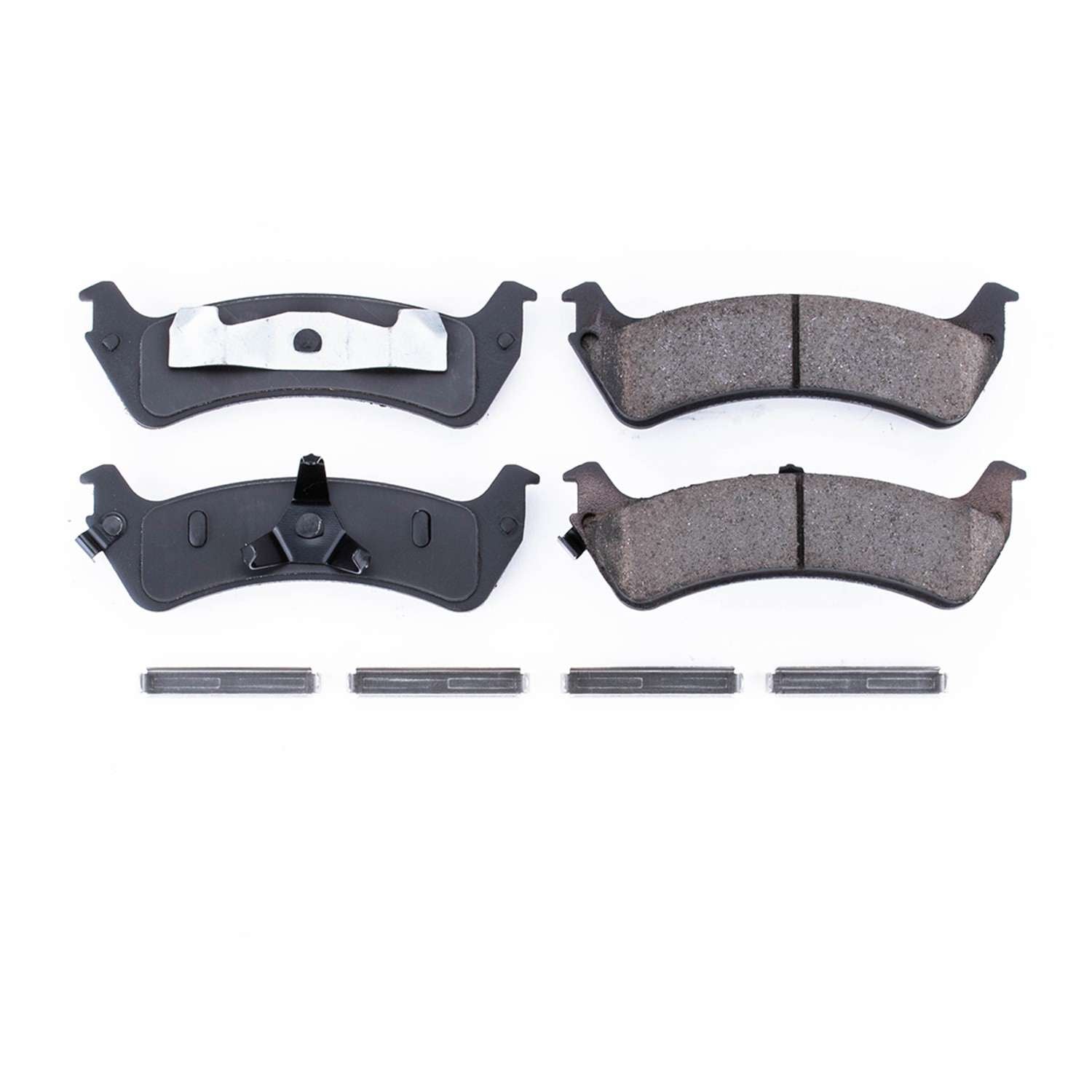 Front View of Rear Disc Brake Pad Set POWERSTOP 17-667