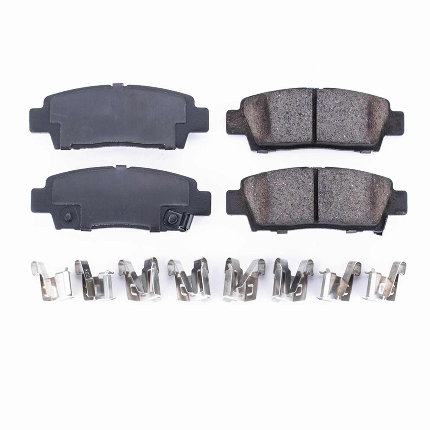 Front View of Rear Disc Brake Pad Set POWERSTOP 17-672