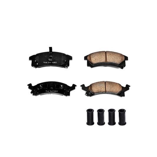 Front View of Front Disc Brake Pad Set POWERSTOP 17-673