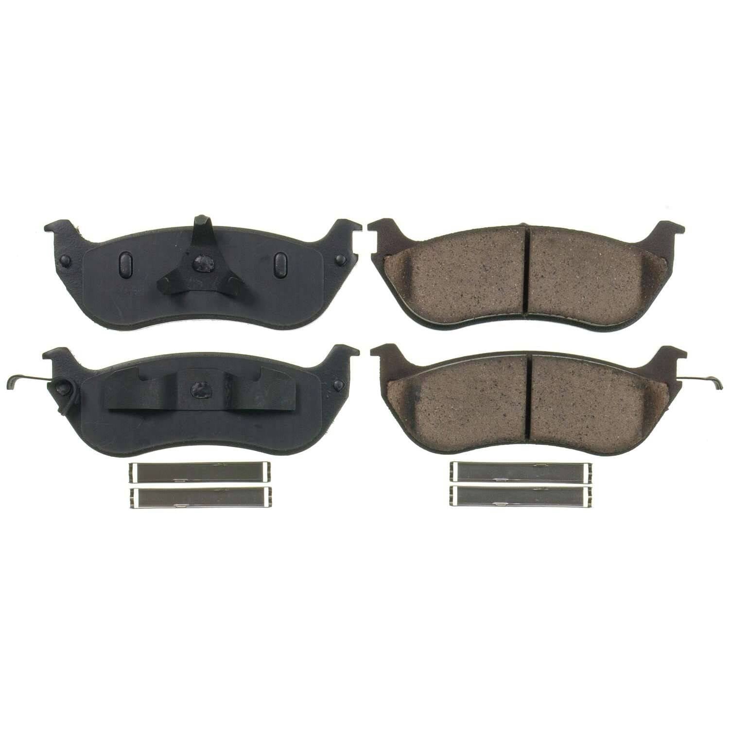 Front View of Rear Disc Brake Pad Set POWERSTOP 17-674