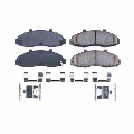 Front View of Front Disc Brake Pad Set POWERSTOP 17-679