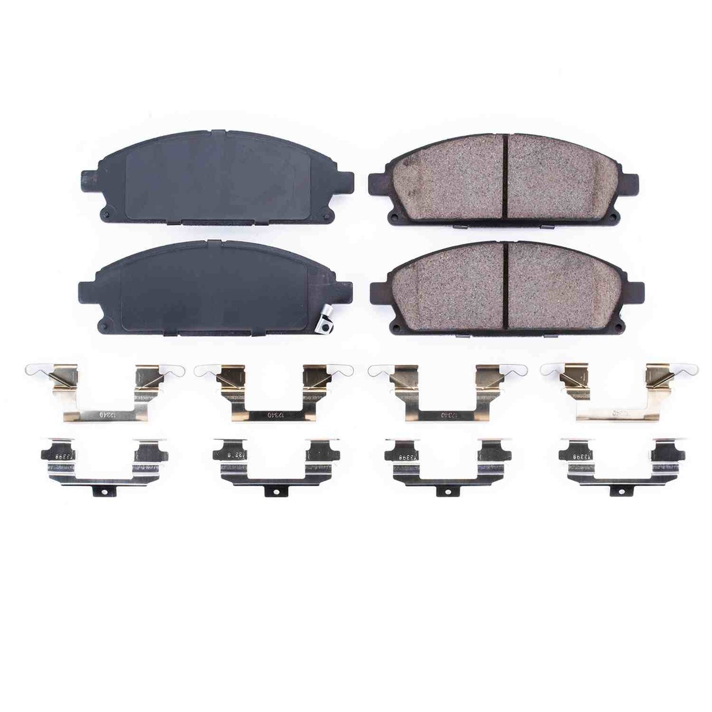 Front View of Front Disc Brake Pad Set POWERSTOP 17-691