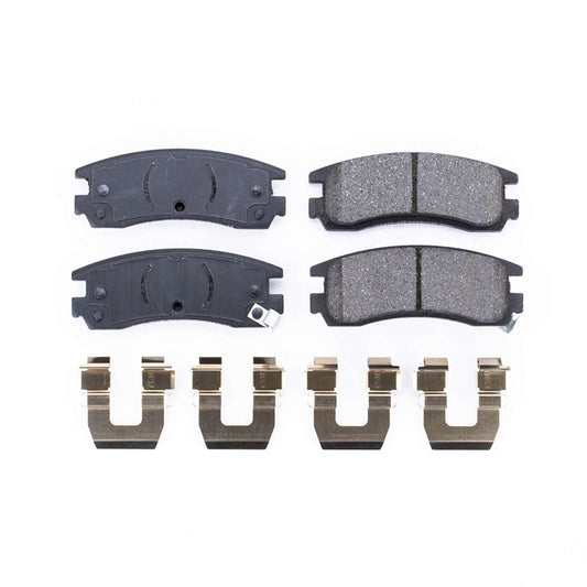 Front View of Rear Disc Brake Pad Set POWERSTOP 17-698