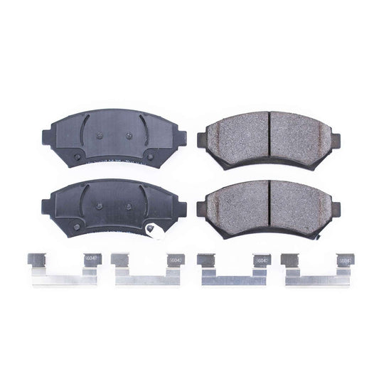 Front View of Front Disc Brake Pad Set POWERSTOP 17-699