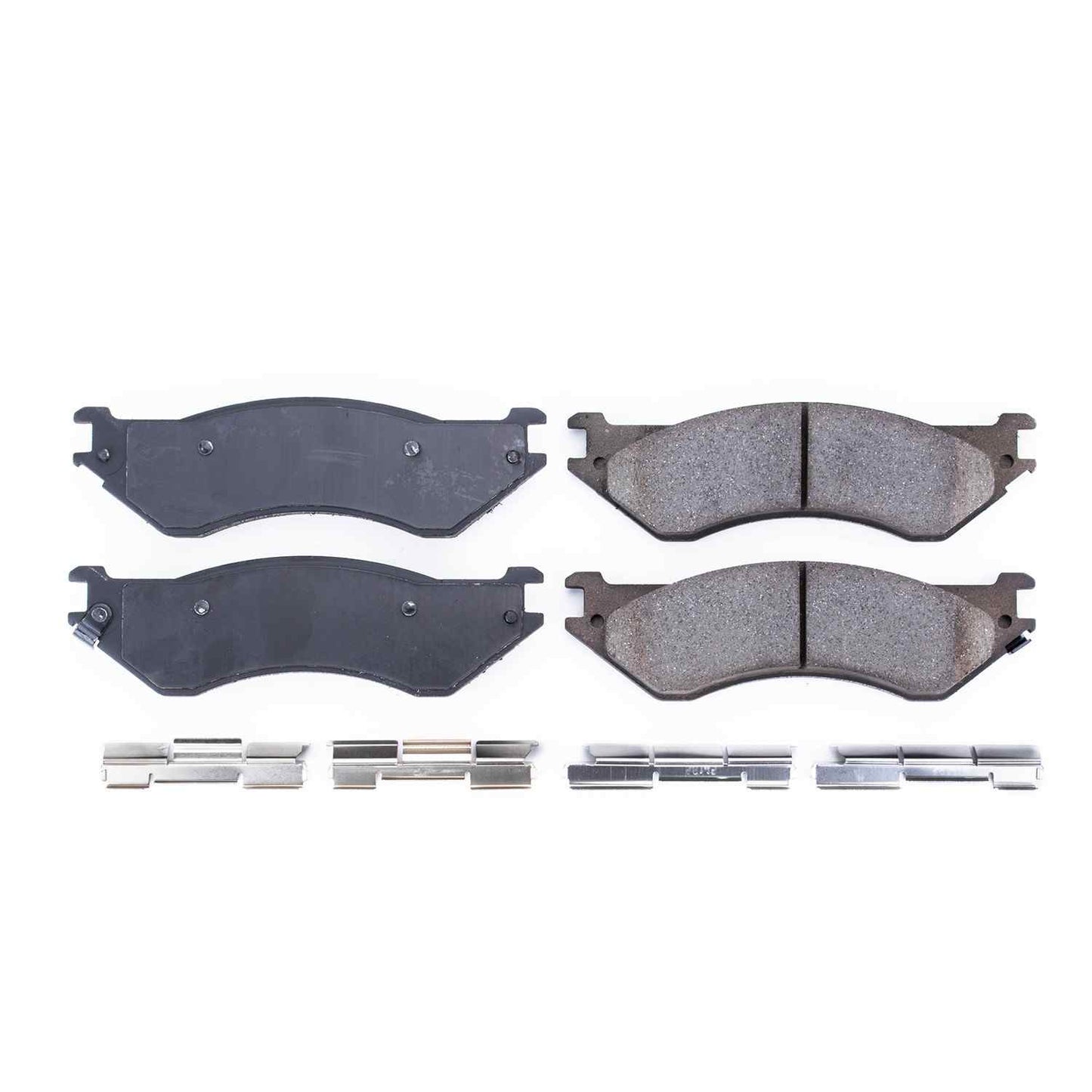 Front View of Rear Disc Brake Pad Set POWERSTOP 17-702A