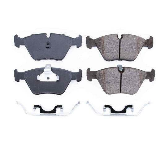 Front Disc Brake Pad Set (Requires Wear Sensor - Sold Separately) POWERSTOP 17-725 For BMW 525i 528i M3