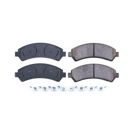 Front View of Front Disc Brake Pad Set POWERSTOP 17-726