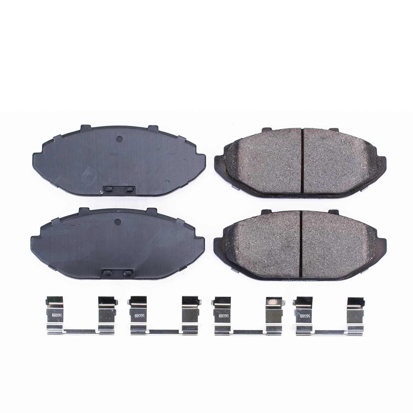 Front View of Front Disc Brake Pad Set POWERSTOP 17-748