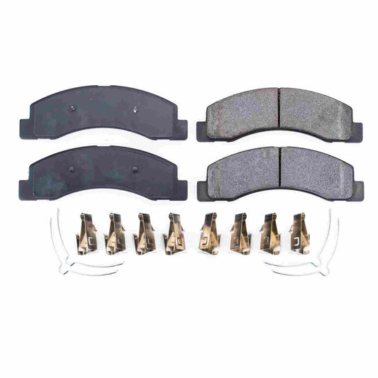 Front View of Front Disc Brake Pad Set POWERSTOP 17-756