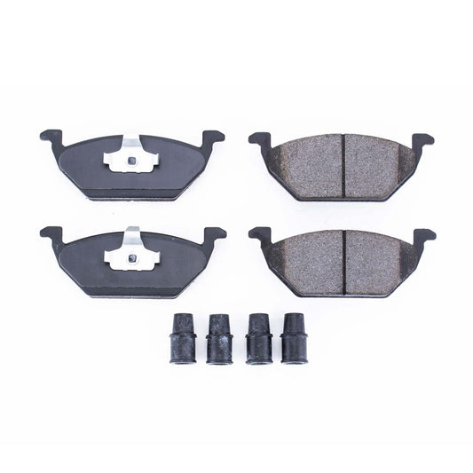 Front View of Front Disc Brake Pad Set POWERSTOP 17-768