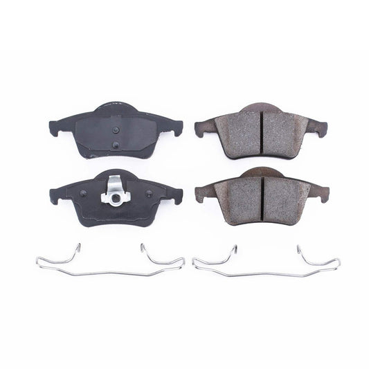 Front View of Rear Disc Brake Pad Set POWERSTOP 17-795