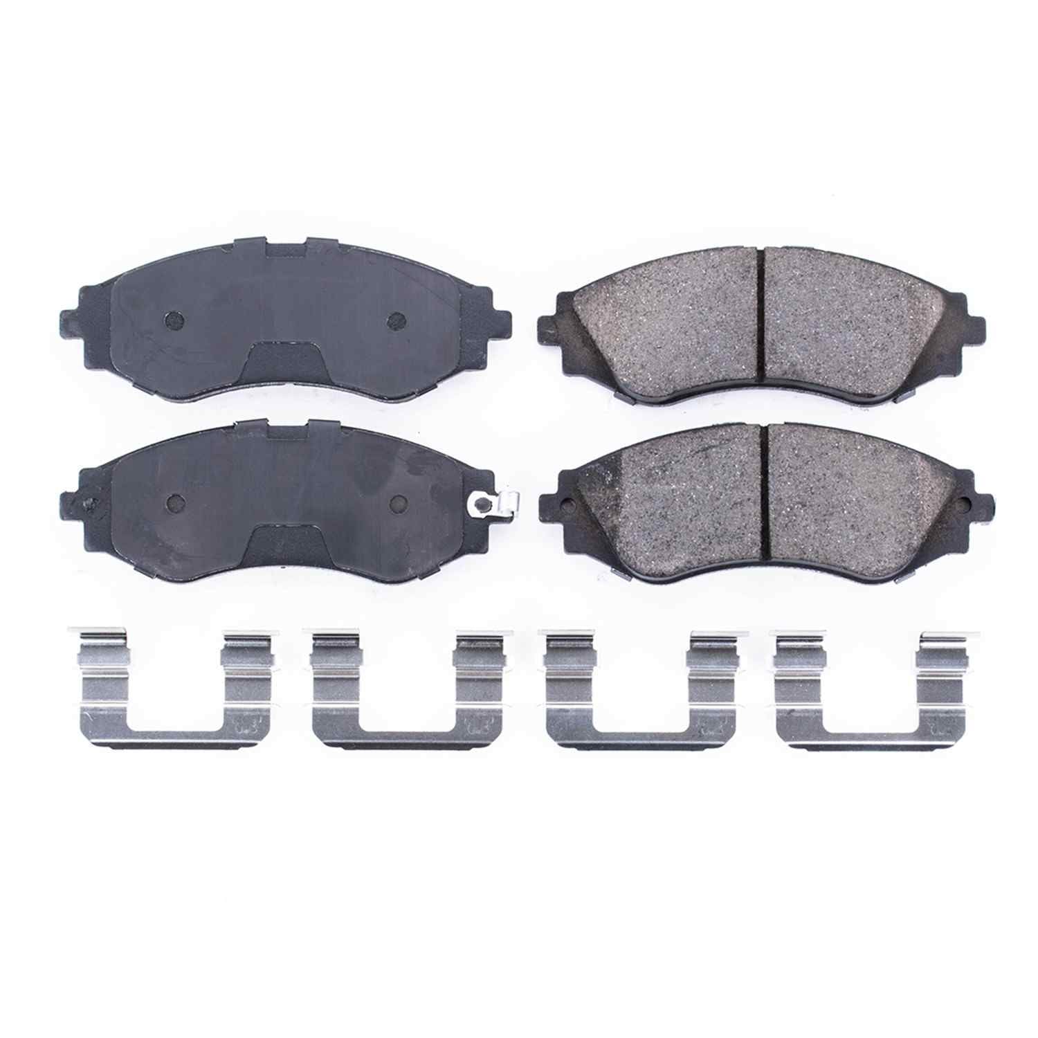 Front View of Front Disc Brake Pad Set POWERSTOP 17-797