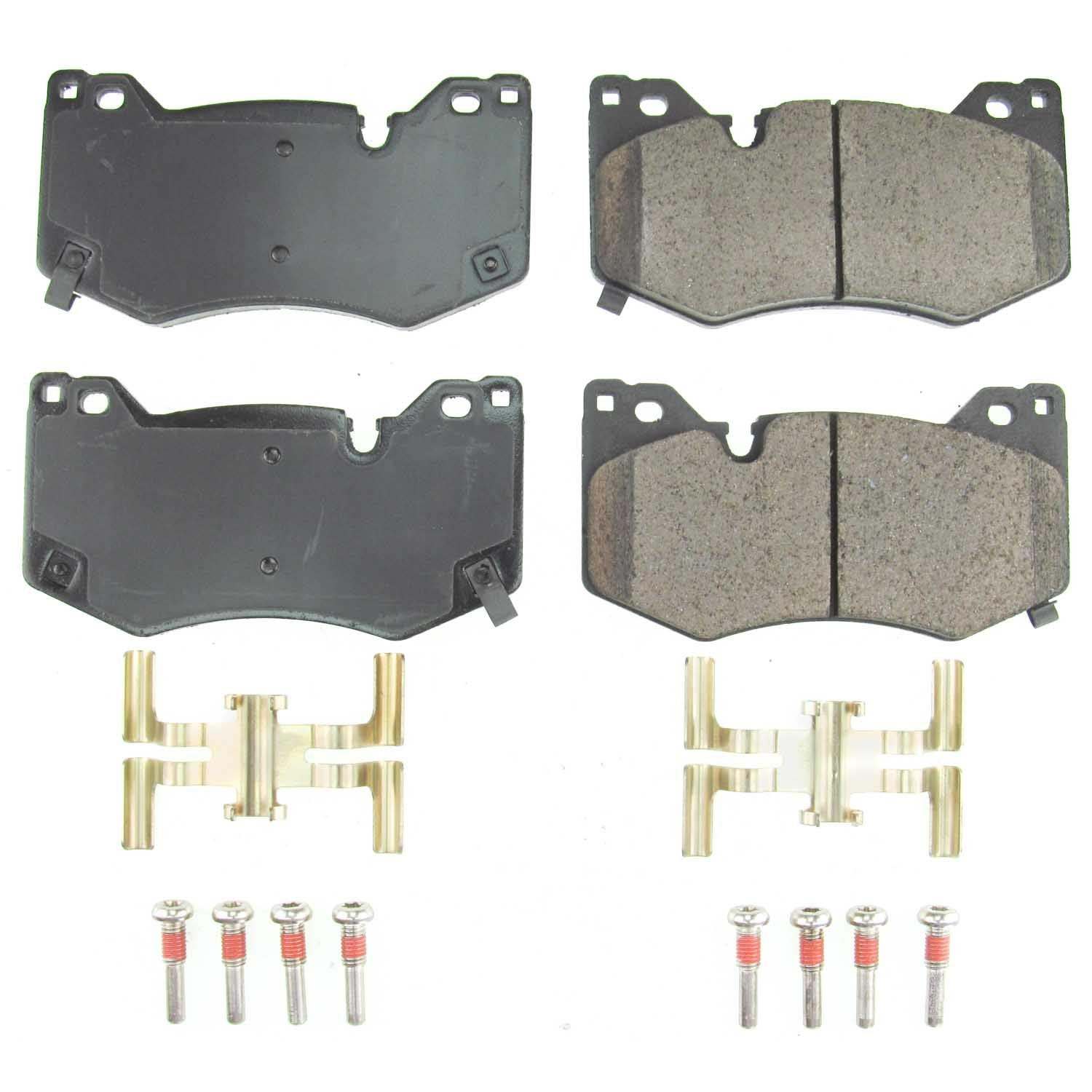 Front View of Front Disc Brake Pad Set POWERSTOP 17-8009