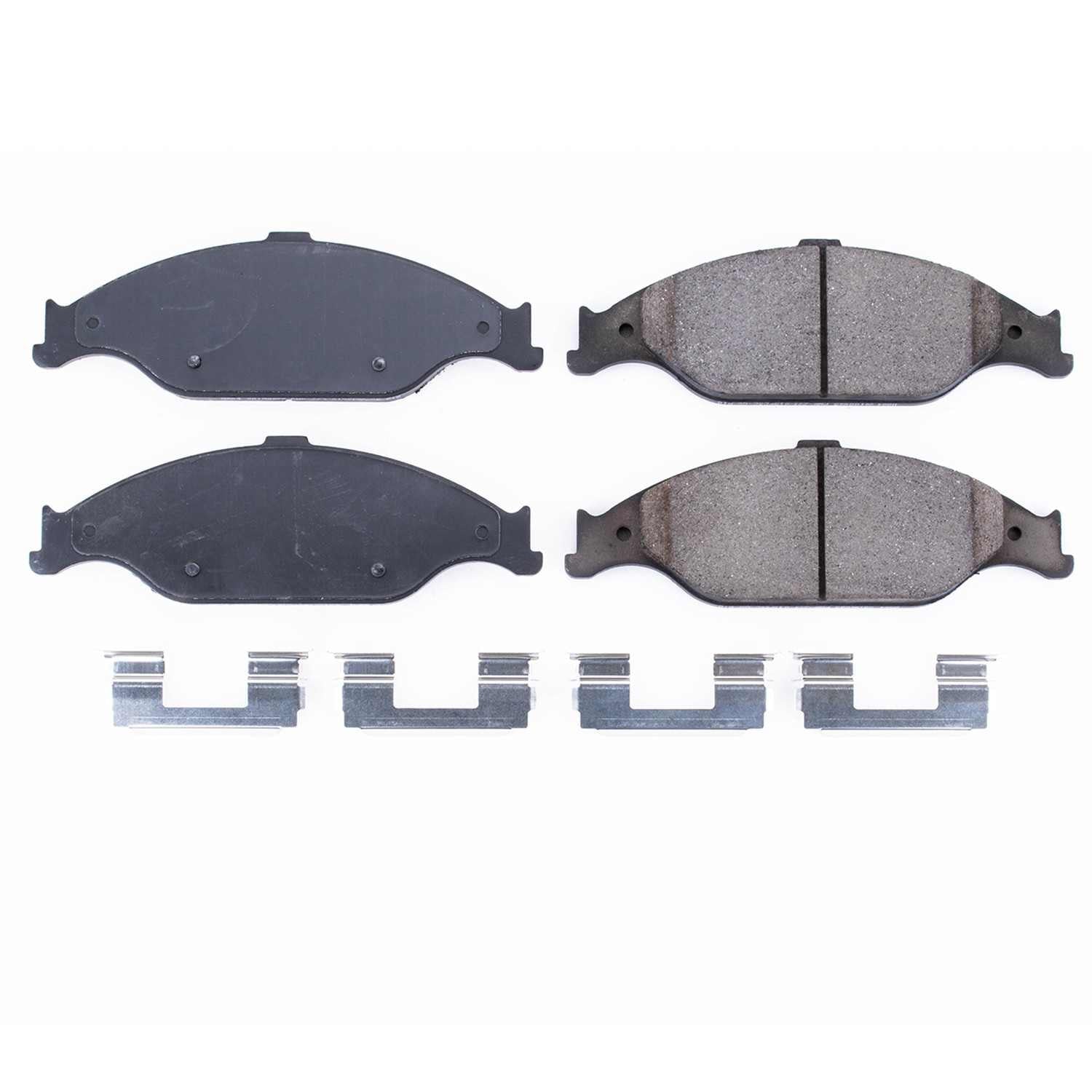 Front View of Front Disc Brake Pad Set POWERSTOP 17-804