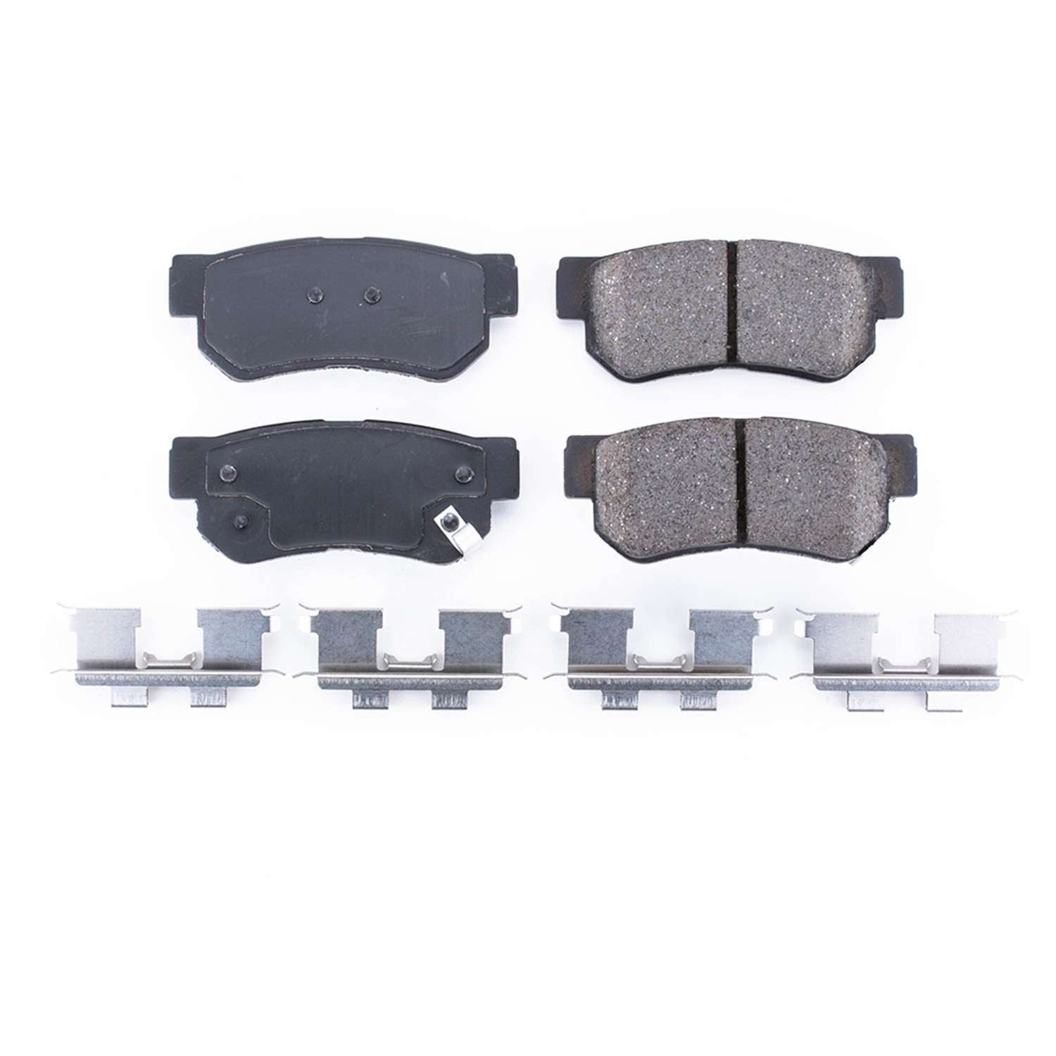 Front View of Rear Disc Brake Pad Set POWERSTOP 17-813