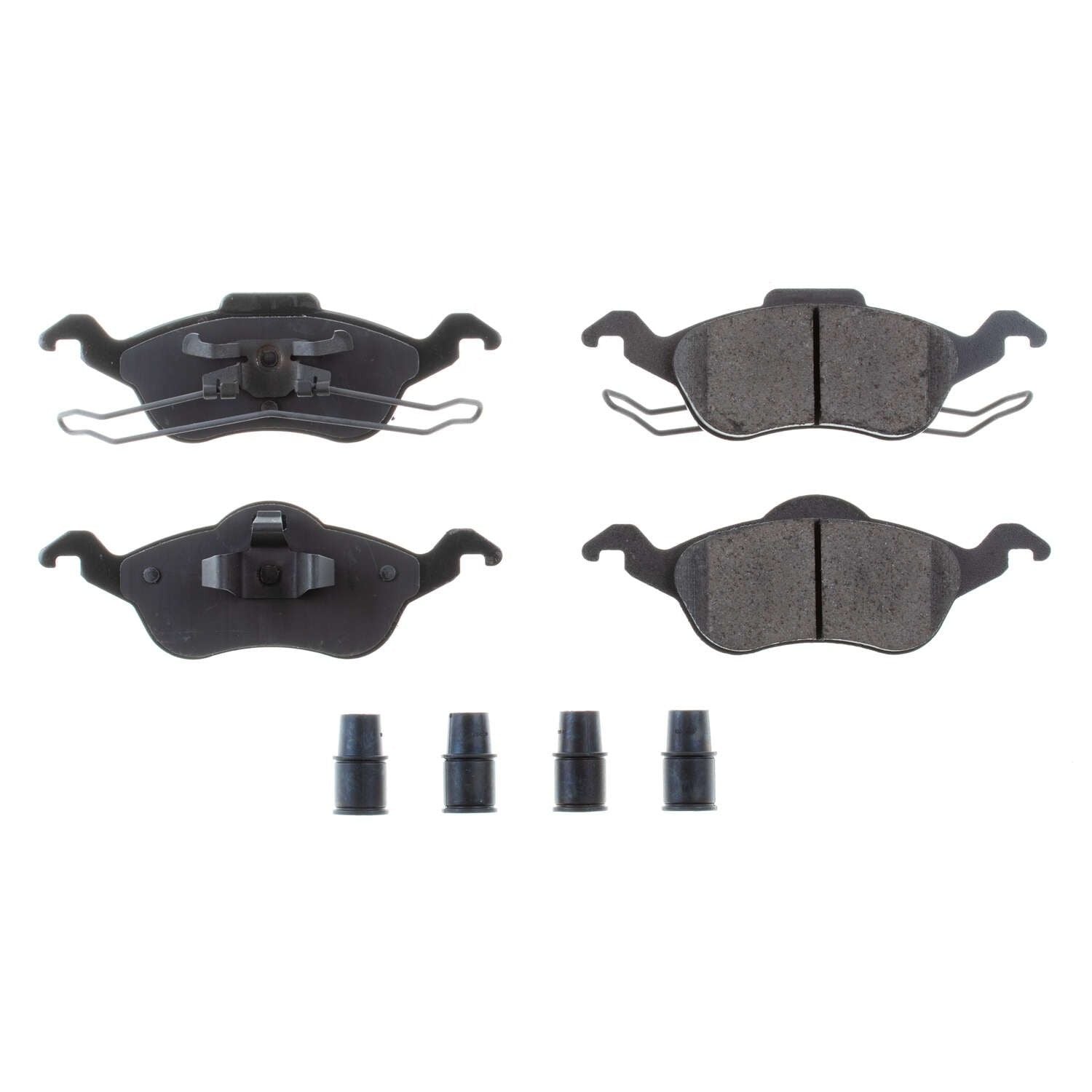 Front View of Front Disc Brake Pad Set POWERSTOP 17-816