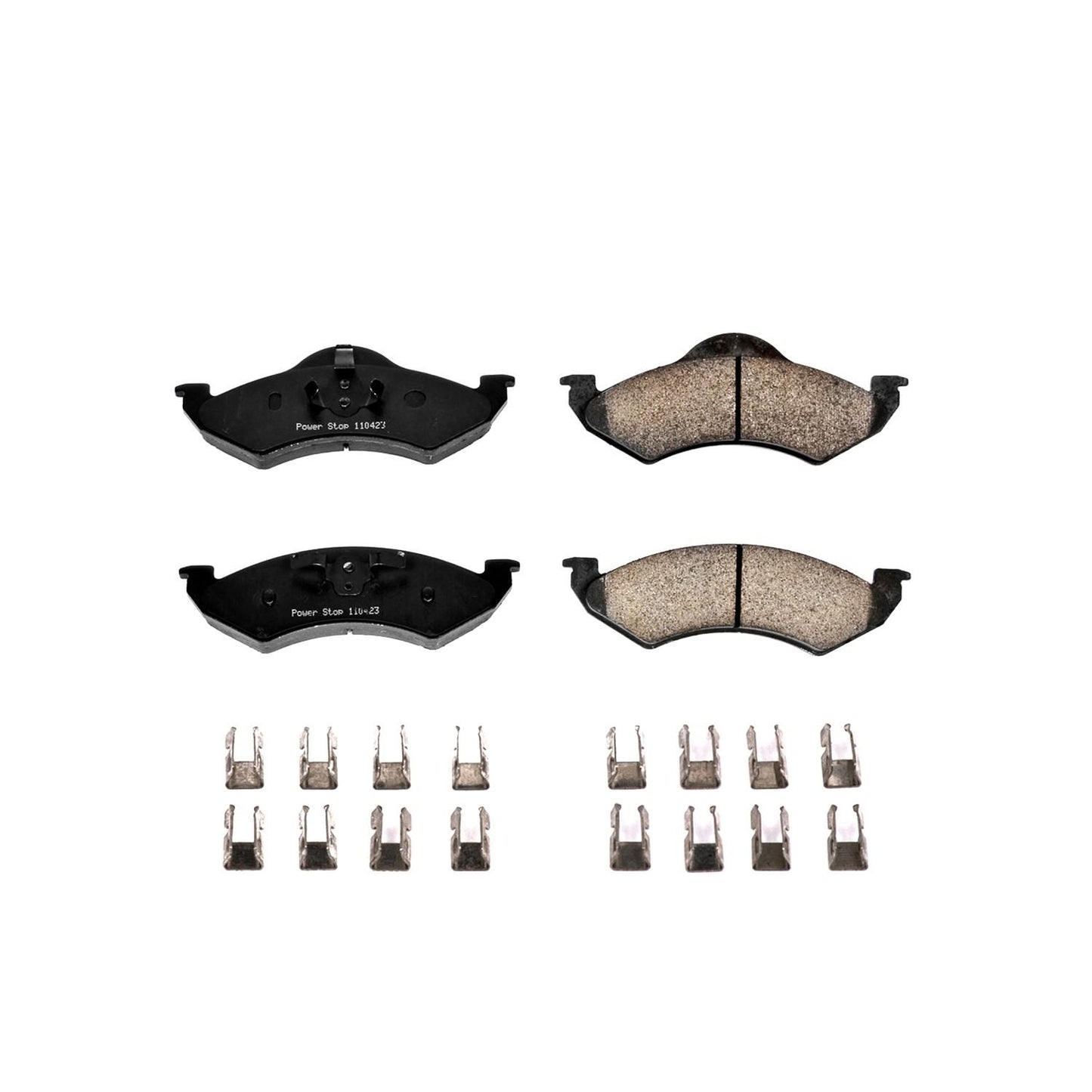 Front View of Front Disc Brake Pad Set POWERSTOP 17-820