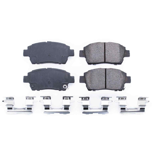 Front View of Front Disc Brake Pad Set POWERSTOP 17-822