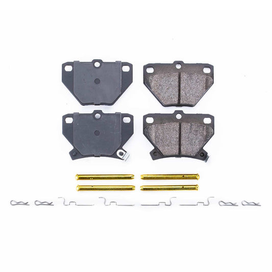 Front View of Rear Disc Brake Pad Set POWERSTOP 17-823