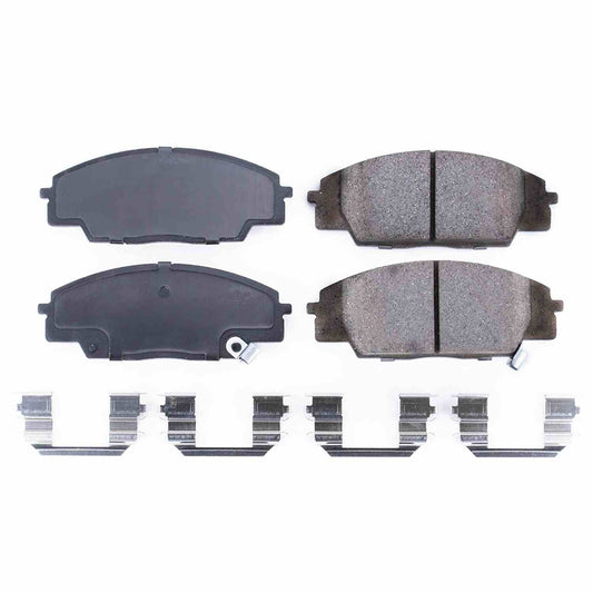 Front View of Front Disc Brake Pad Set POWERSTOP 17-829