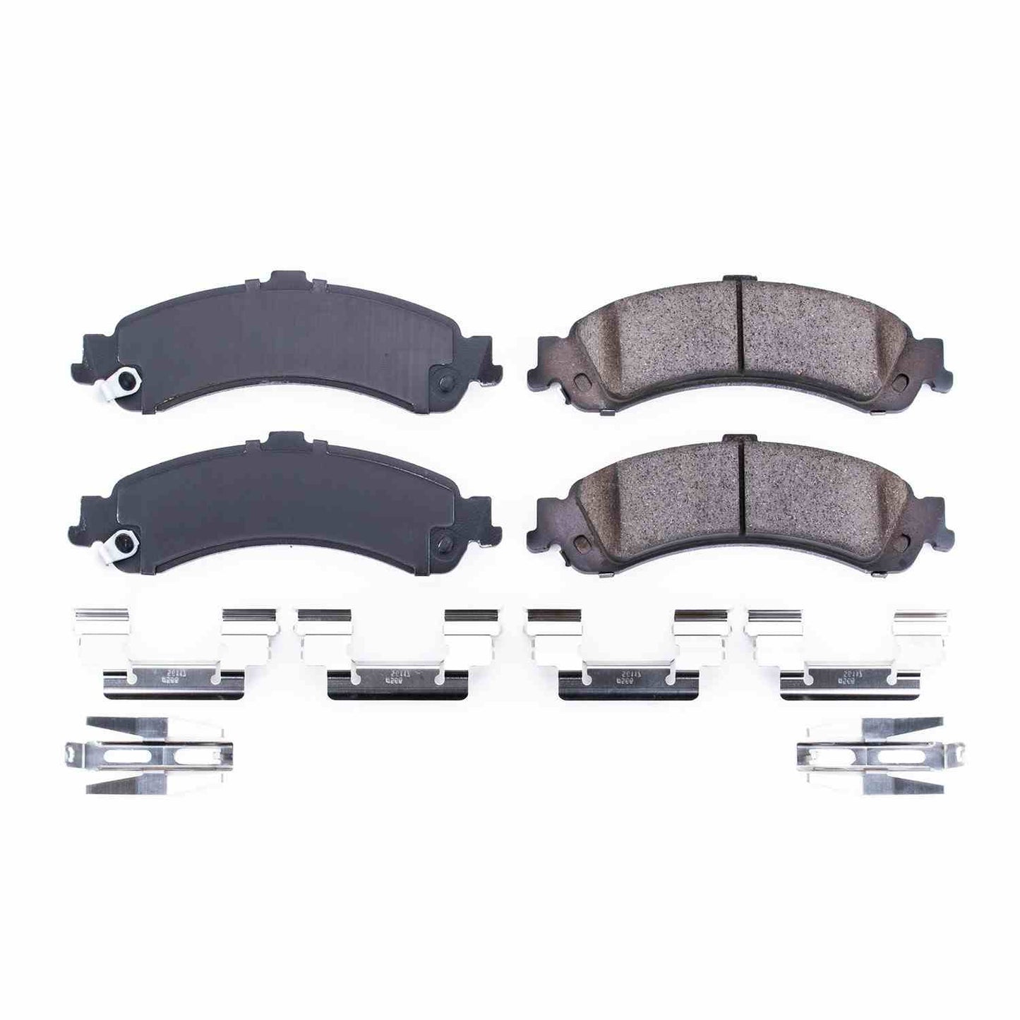 Front View of Rear Disc Brake Pad Set POWERSTOP 17-834