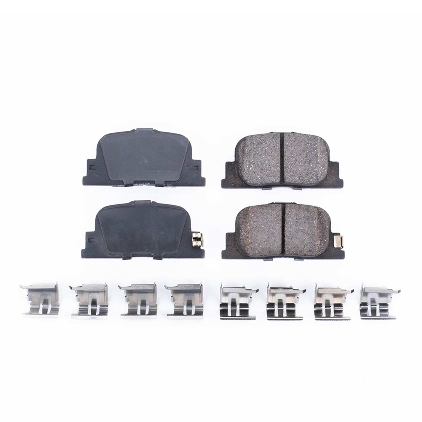 Front View of Rear Disc Brake Pad Set POWERSTOP 17-835