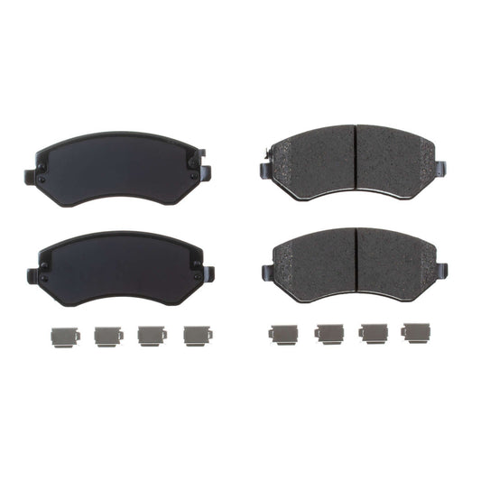 Front View of Front Disc Brake Pad Set POWERSTOP 17-856