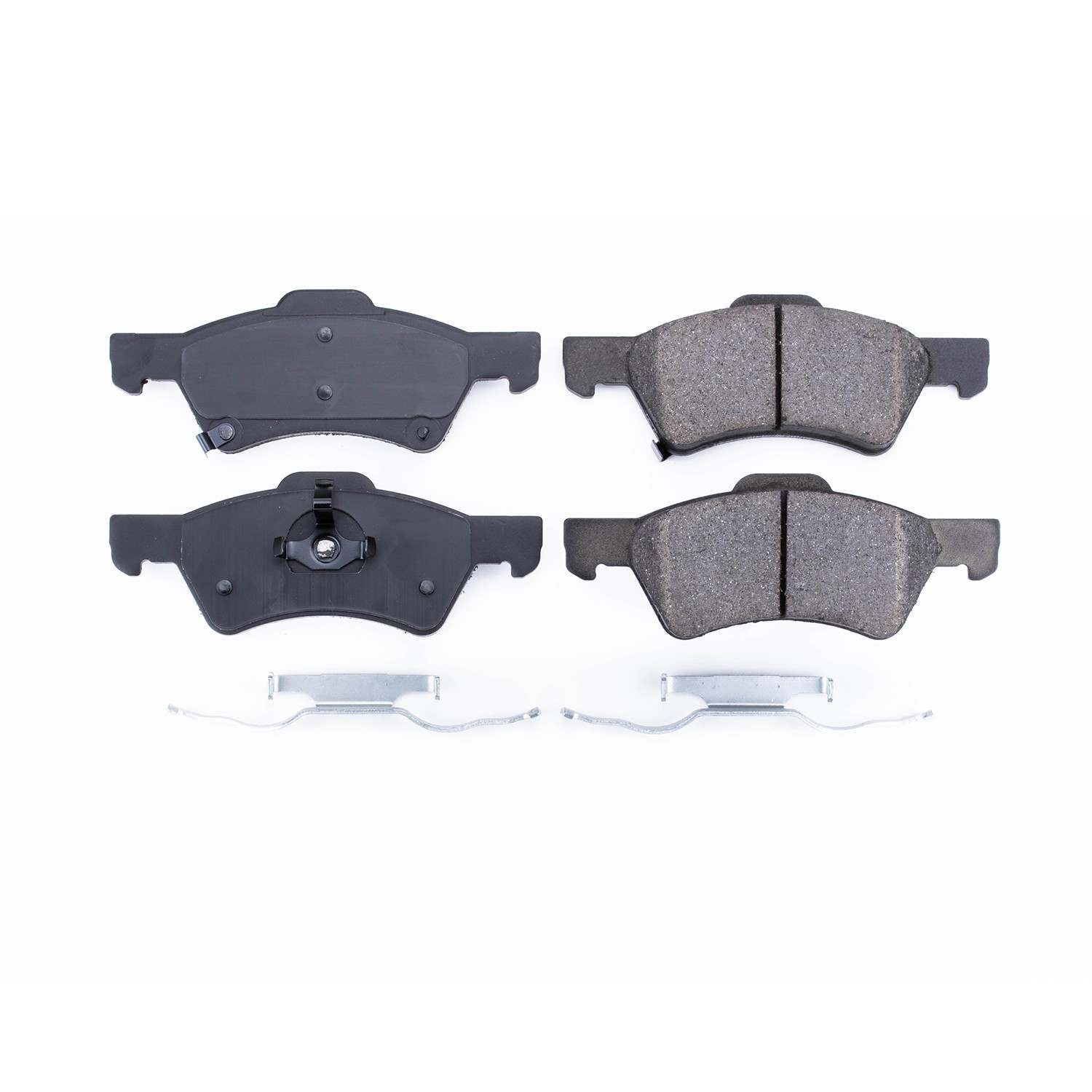 Front View of Front Disc Brake Pad Set POWERSTOP 17-857