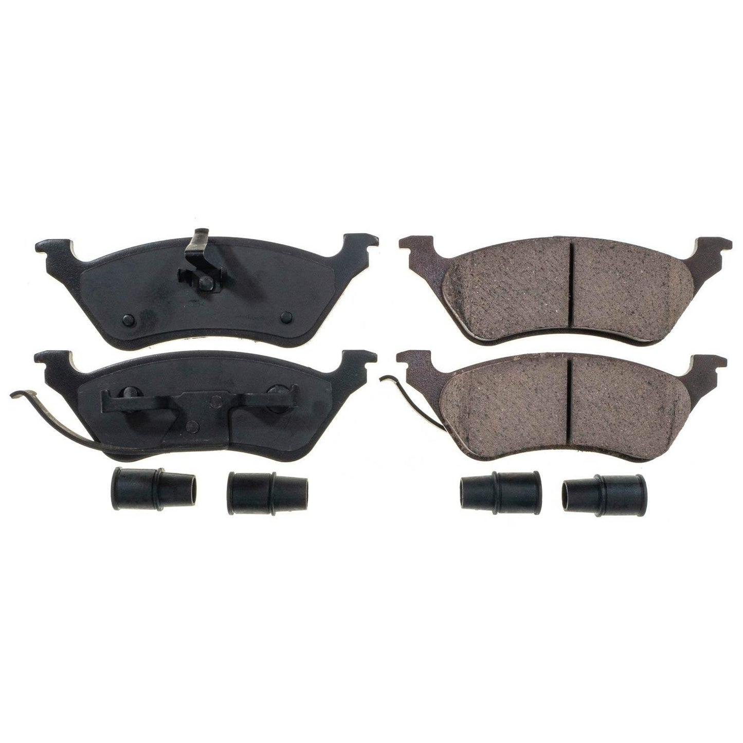 Front View of Rear Disc Brake Pad Set POWERSTOP 17-858