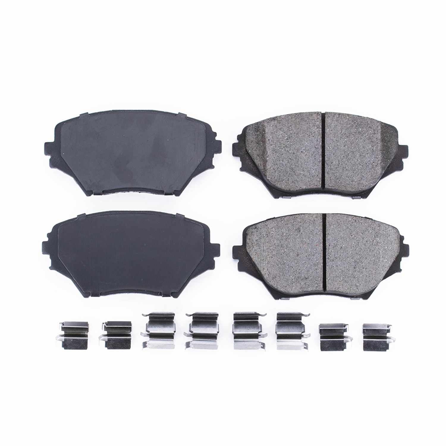 Front View of Front Disc Brake Pad Set POWERSTOP 17-862