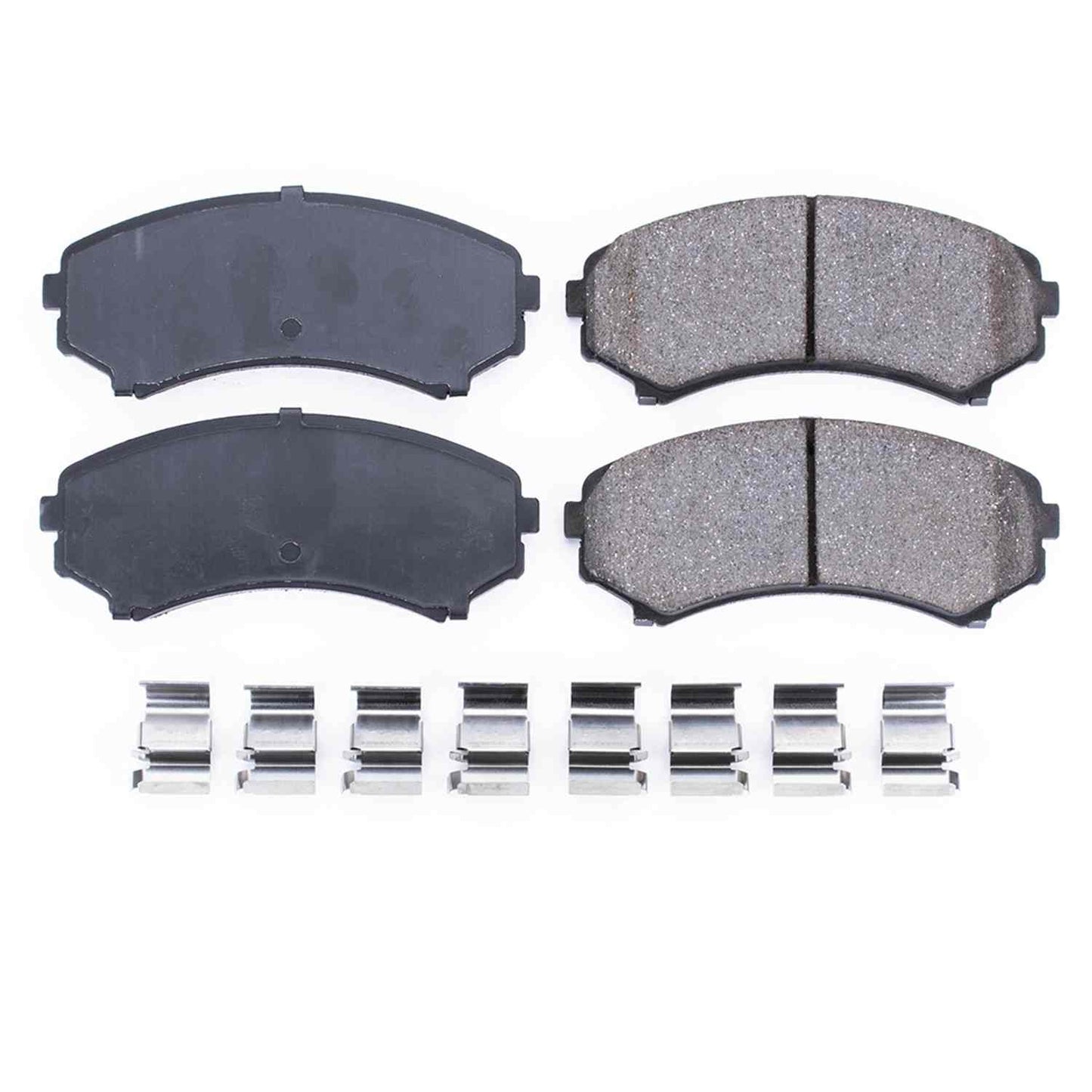 Front View of Front Disc Brake Pad Set POWERSTOP 17-867