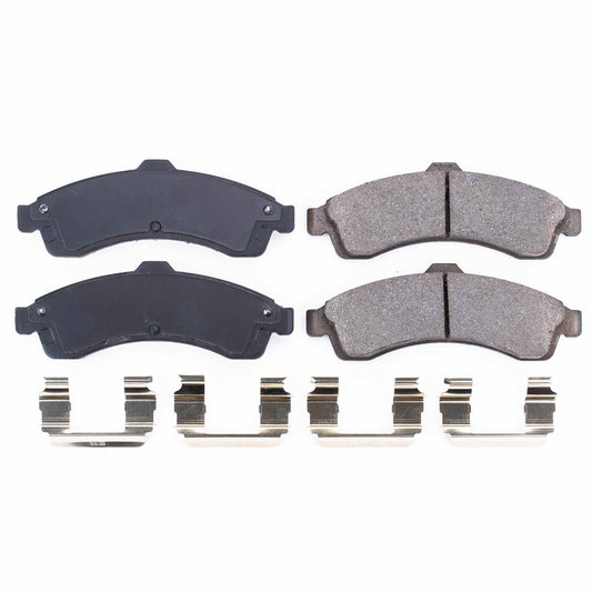 Front View of Front Disc Brake Pad Set POWERSTOP 17-882