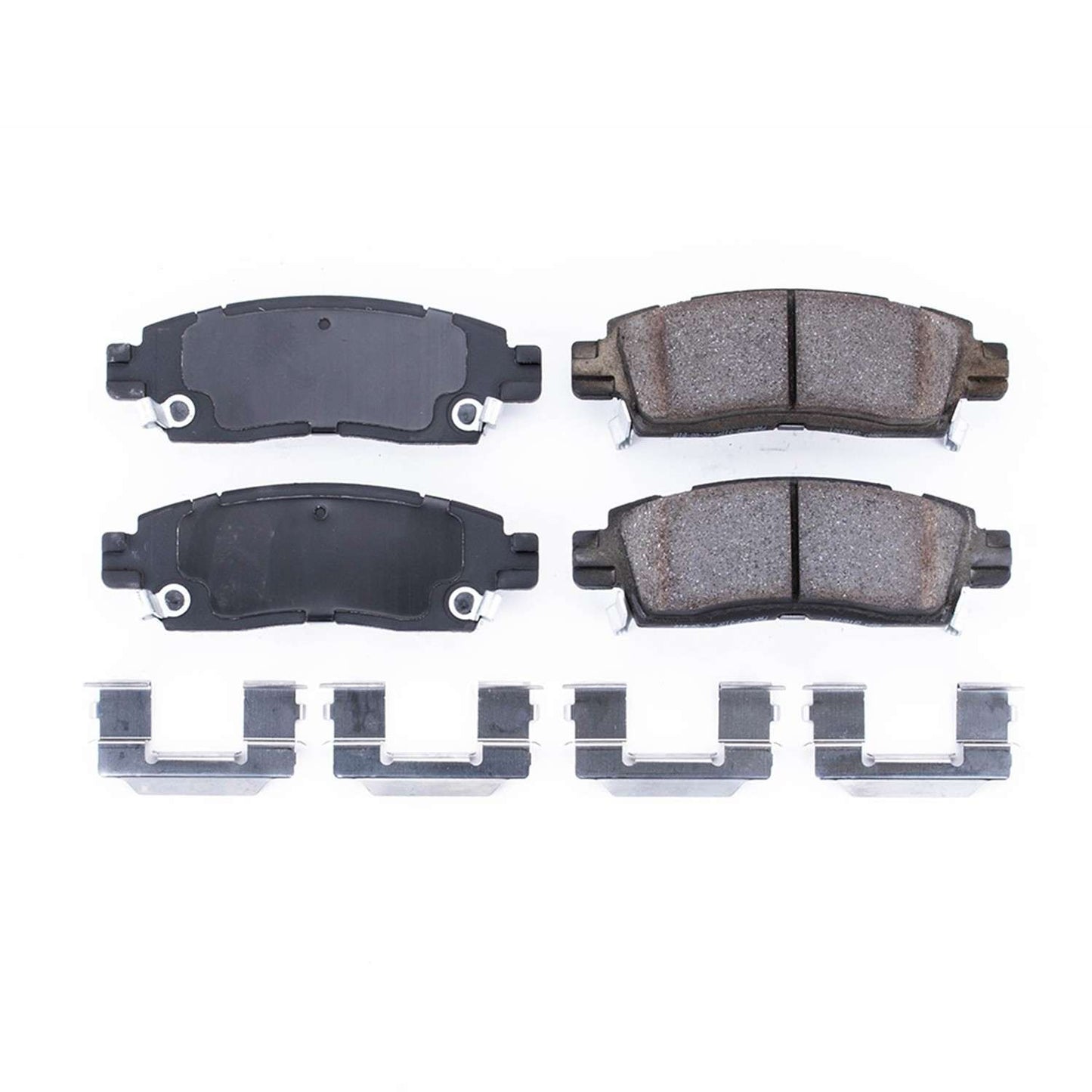 Front View of Rear Disc Brake Pad Set POWERSTOP 17-883