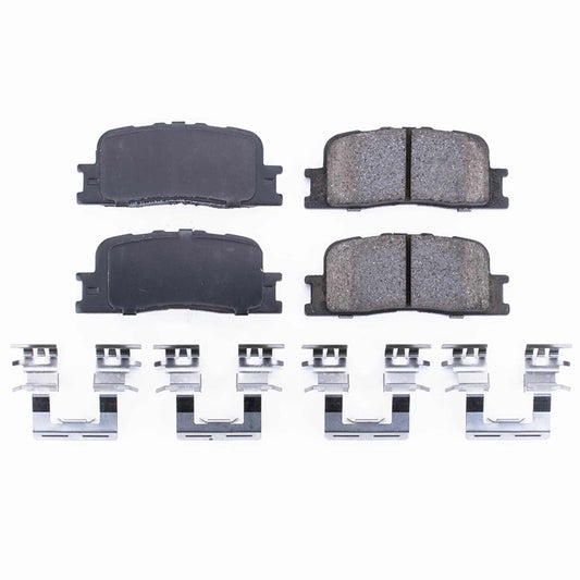 Front View of Rear Disc Brake Pad Set POWERSTOP 17-885