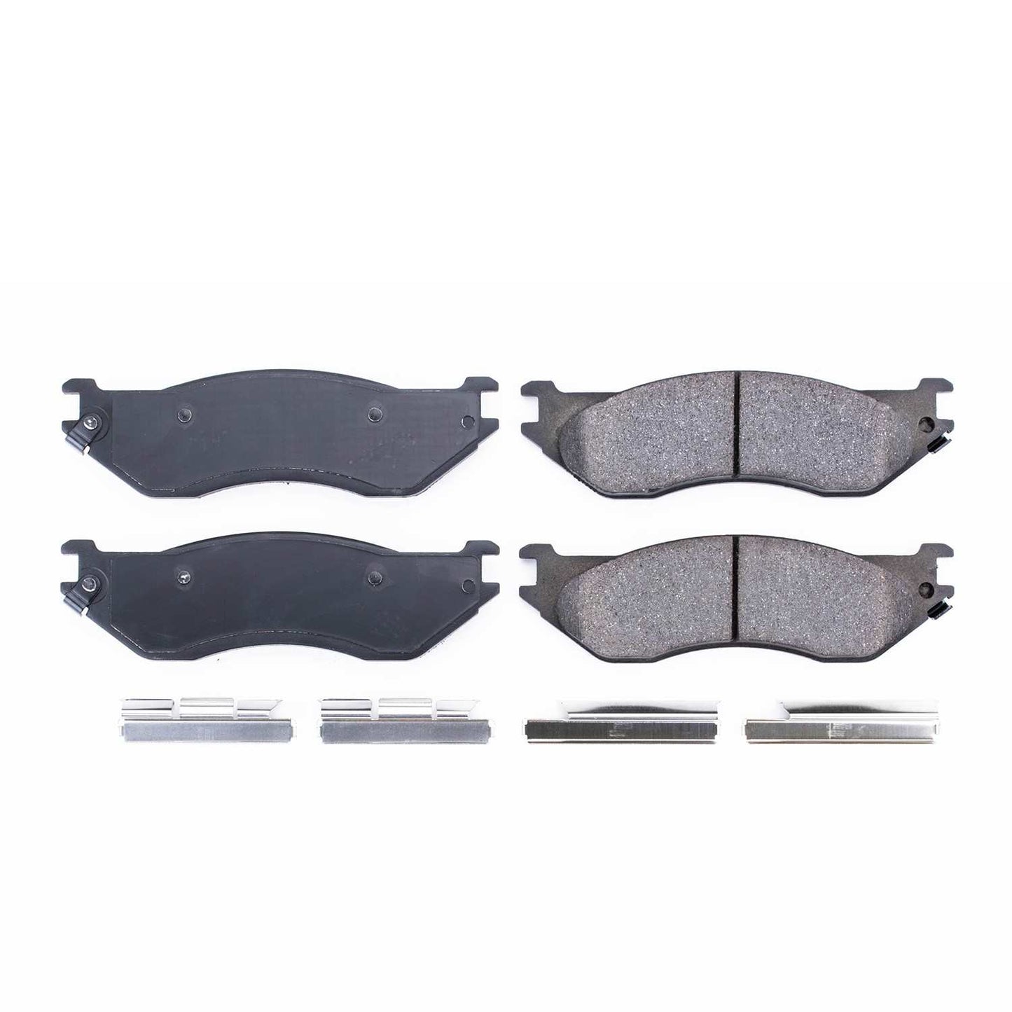 Front View of Front Disc Brake Pad Set POWERSTOP 17-897