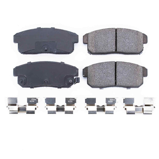 Front View of Rear Disc Brake Pad Set POWERSTOP 17-900