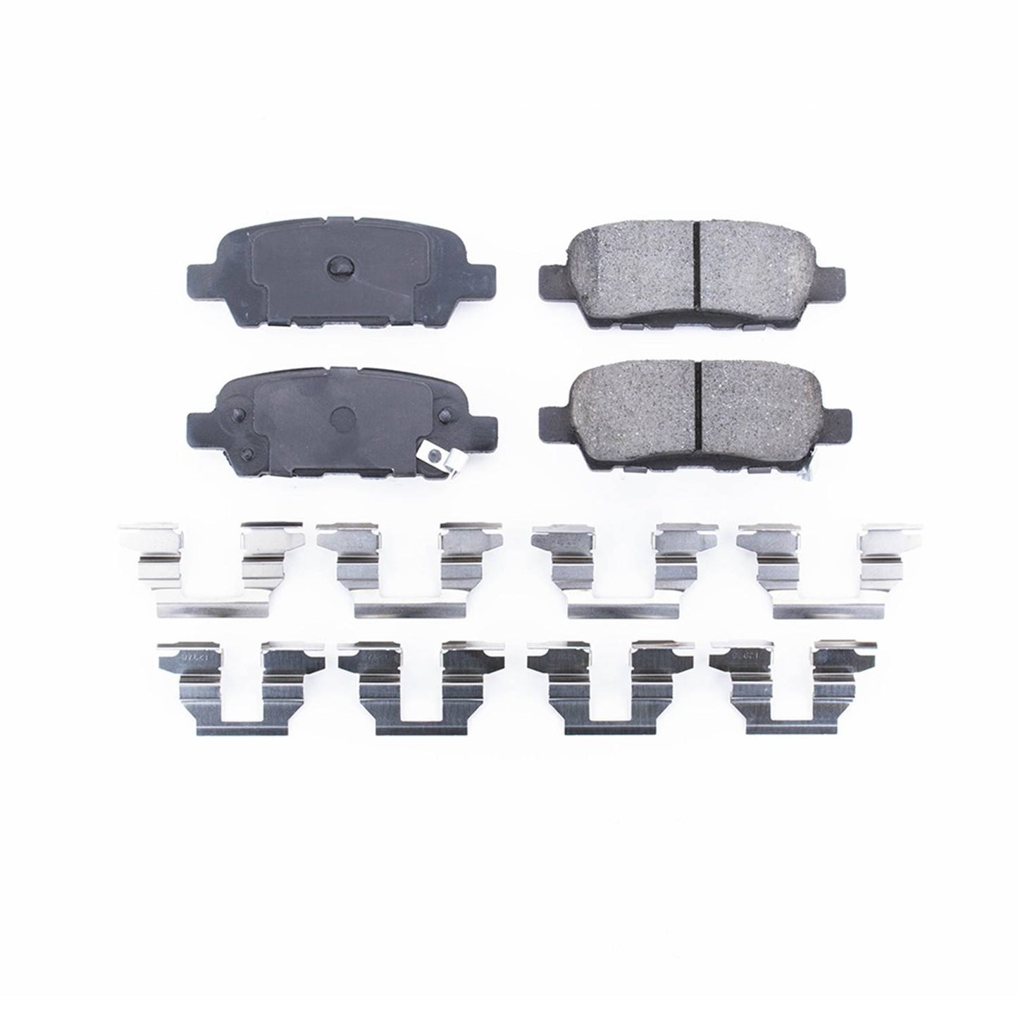 Front View of Rear Disc Brake Pad Set POWERSTOP 17-905