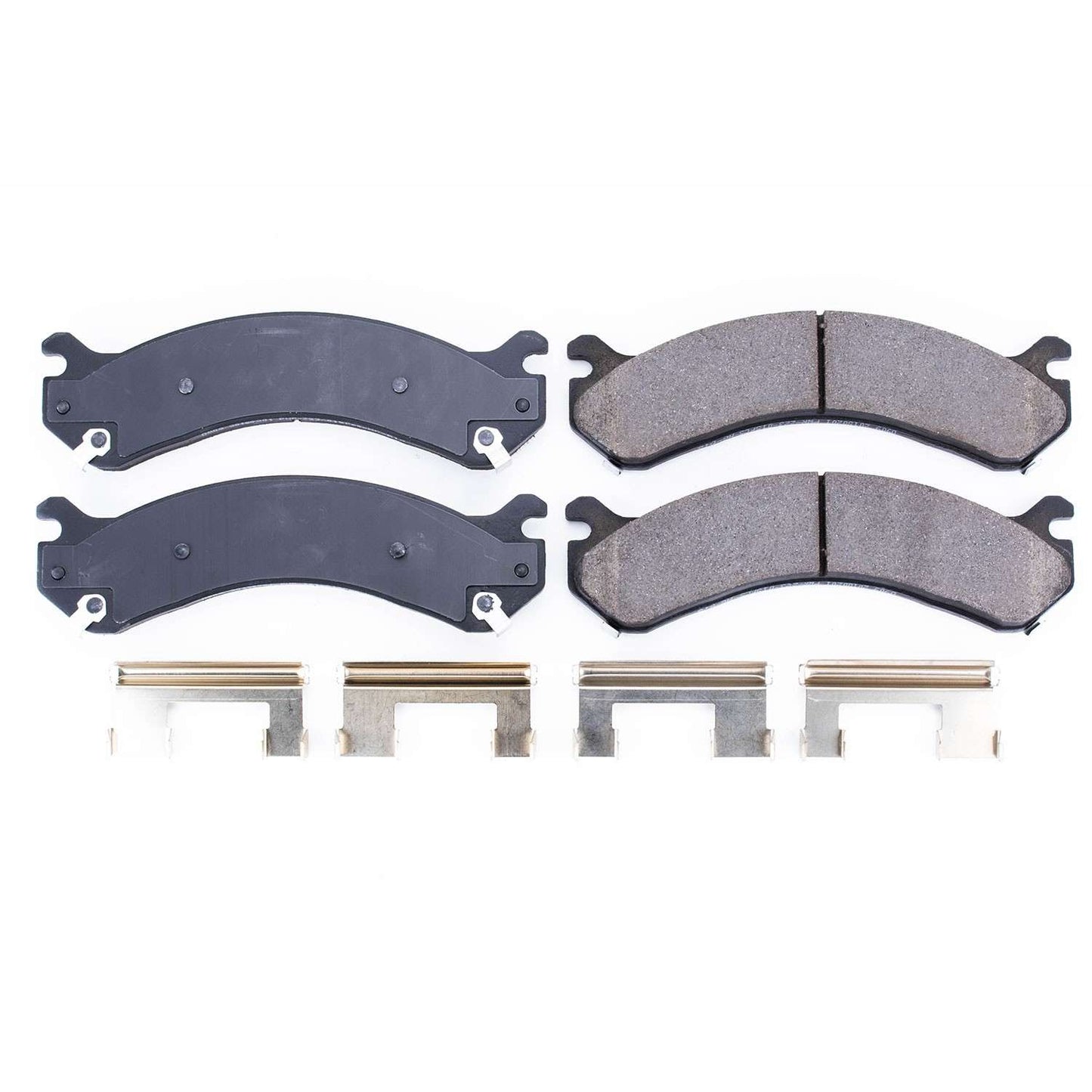 Front View of Rear Disc Brake Pad Set POWERSTOP 17-909