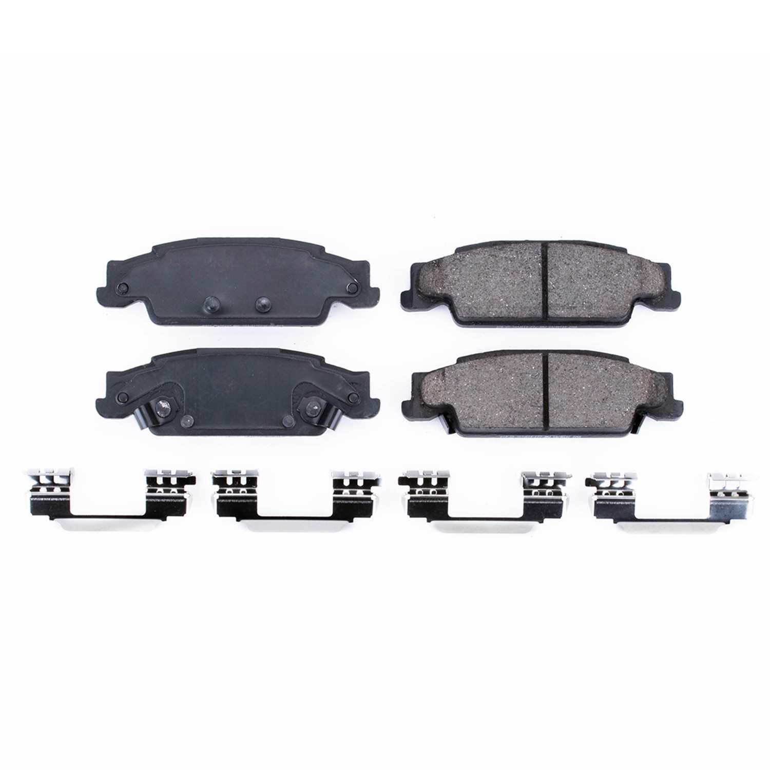 Front View of Rear Disc Brake Pad Set POWERSTOP 17-922