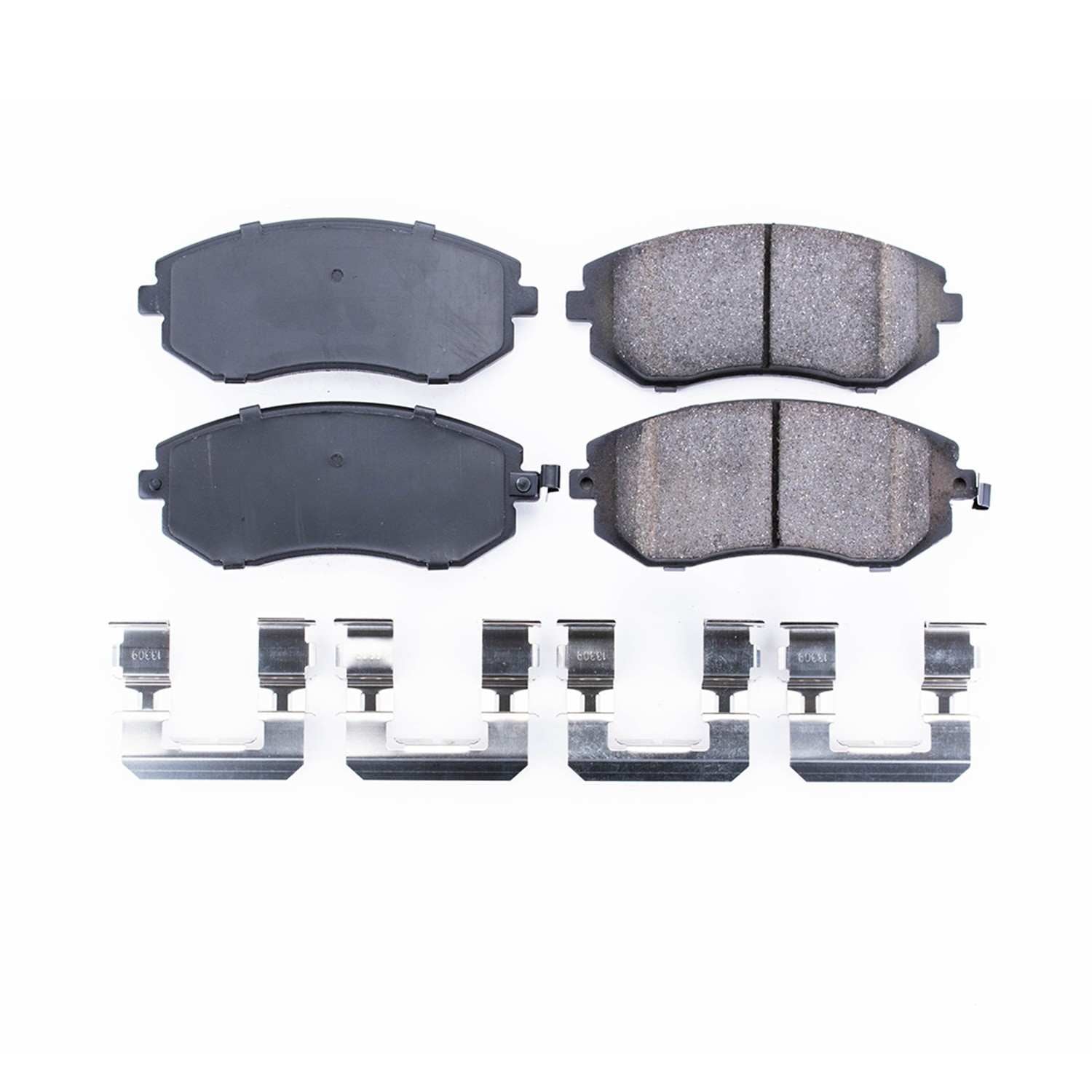 Front View of Front Disc Brake Pad Set POWERSTOP 17-929