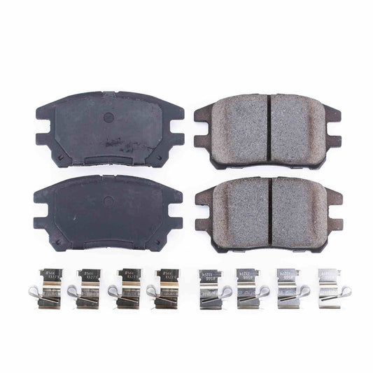 Front View of Front Disc Brake Pad Set POWERSTOP 17-930