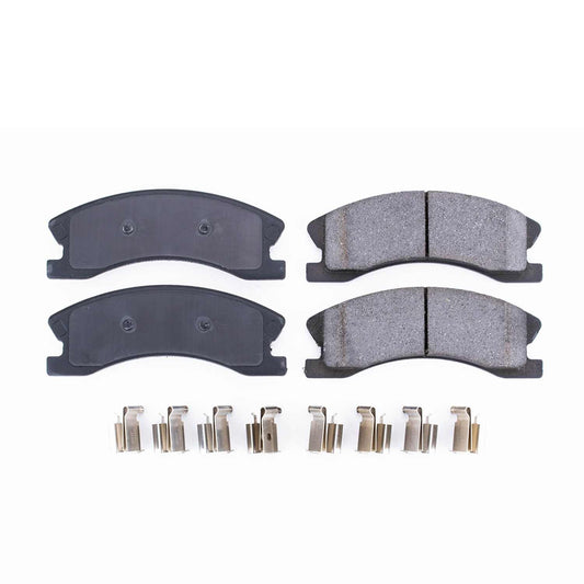 Front View of Front Disc Brake Pad Set POWERSTOP 17-945